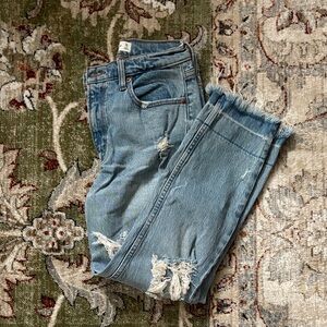 Distressed Mom Jeans